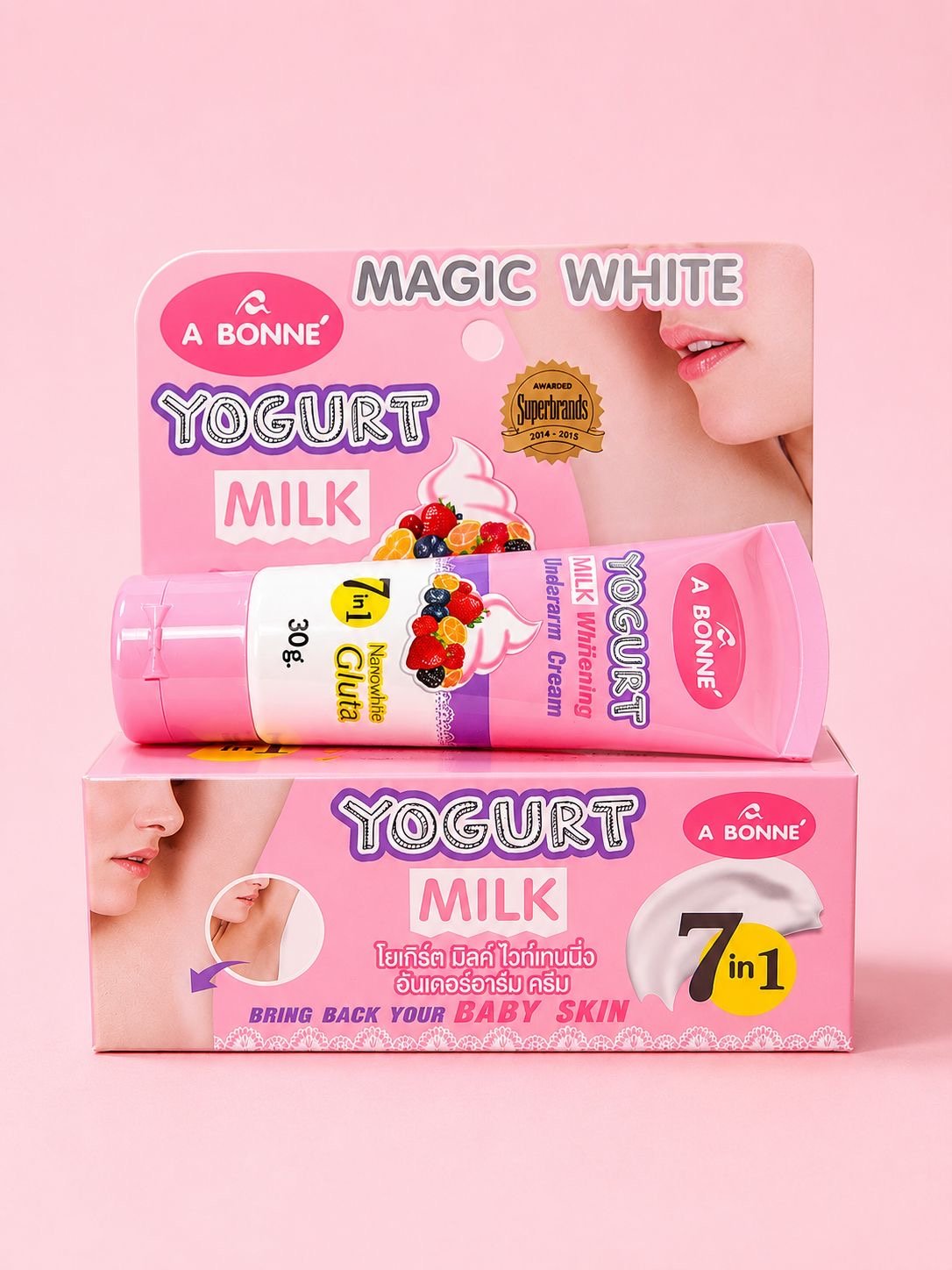 3dd1ed90-e803-4f4c-89bd-d4663b455a0d A BONNÉ Yogurt Milk Whitening Underarm Cream 7 in 1 كريم أبوني زبادي الحليب لتفتيح منطقة تحت الإبط 7 في 1 - الصورة 1